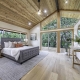 redesigned and remodeled master bedroom in Ashland, Oregon home renovation