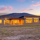 modern home design exterior at sunset in Ashland, Oregon